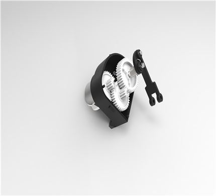 垃圾桶翻盖齿轮箱